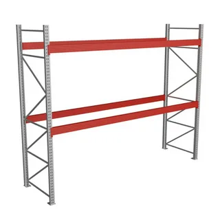 Паллетный стеллаж 2×3×0.7 м, 2 яруса
