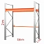 Паллетный стеллаж (ВхШхГ) 2×3.6×1.1 м, 1 ярус