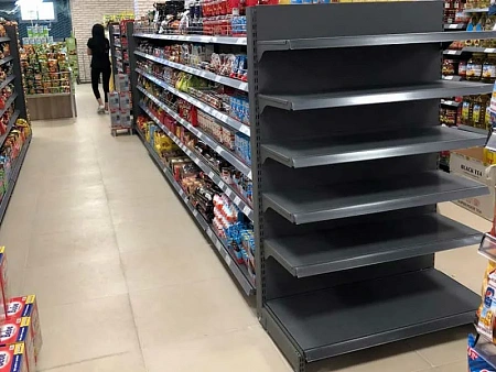 Стеллаж торговый полочный, 6 полок, глубина 500 мм