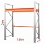 Паллетный стеллаж 2×1.8×1 м, 1 ярус